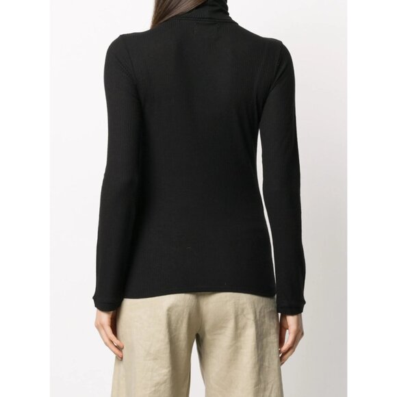 Loulou Studio Gallinara Top in Black X-Small New Womens Long Sleeve Turtleneck - Picture 11 of 15